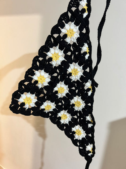 Crochet GD Daisy Headscarf – Inspired by G-Dragon (權志龍) Style